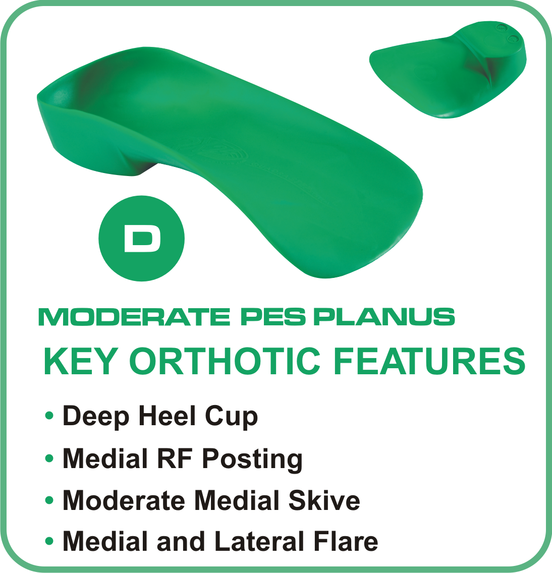 QUADRASTEP® Foot Orthotics D Quad Freed Foot