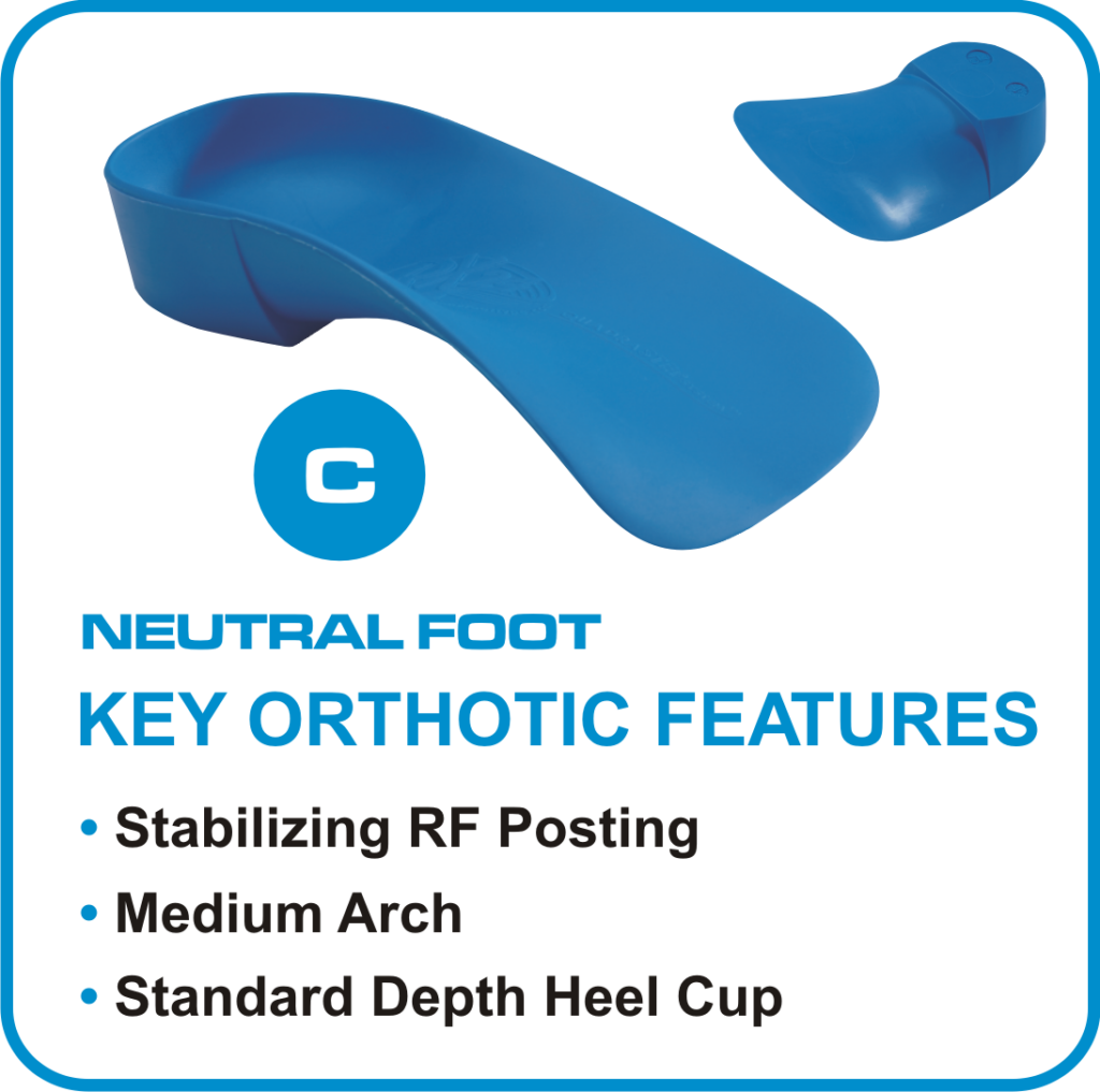 QUADRASTEP® Foot Orthotics C Quad Freed Foot